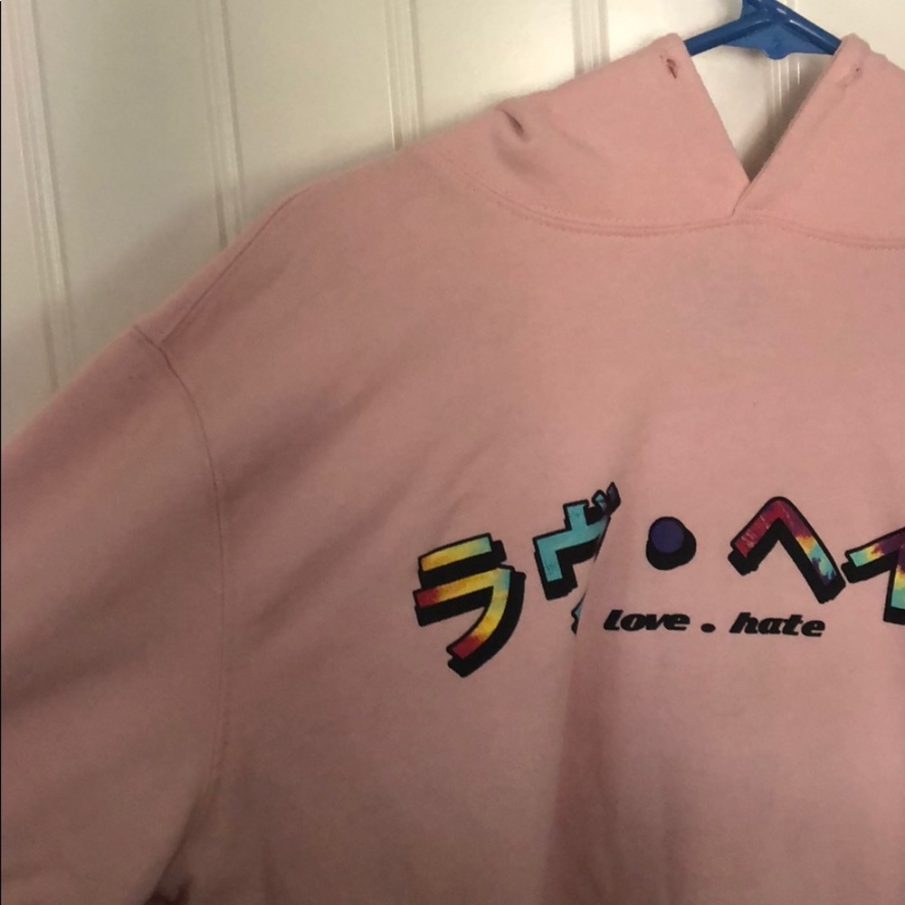 Pink hoodie